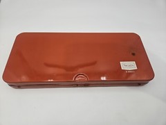 Vintage Sears Gun Cleaning Kit Ted Williams Orange Metal Case