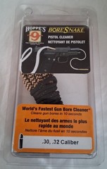 Hoppes BoreSnake Pistol Cleaner .30 .32 Caliber – New