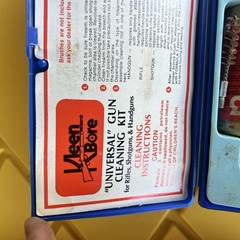 Vintage Kleen-Bore Universal Gun Cleaning Kit Blue Case w/ Formula 3 Oil USA