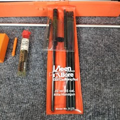 Hoppes No 9 Vintage Gun Cleaning Kit Orange Case Original Box READ