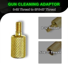 Brass Cleaning Rod Adapter for Various Calibers and Shotgun Brushes