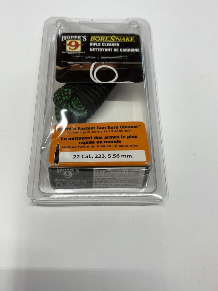 Hoppe’s Bore Snake Rifle Cleaner for .22 Cal., 223, 5.56 mm Brand New