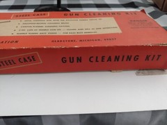 Vintage Marbles .30 cal Cleaning Kit Steel Case With Cardboard Slip Cover LOOK!