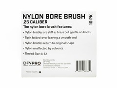 10 Pack- .25 Cal Nylon Bore Brushes for Gun Cleaning and Maintenance