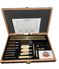 Gunmaster Universal 35 Piece Gun Cleaning Kit, UGC76W,Wooden Case,Great Used Con