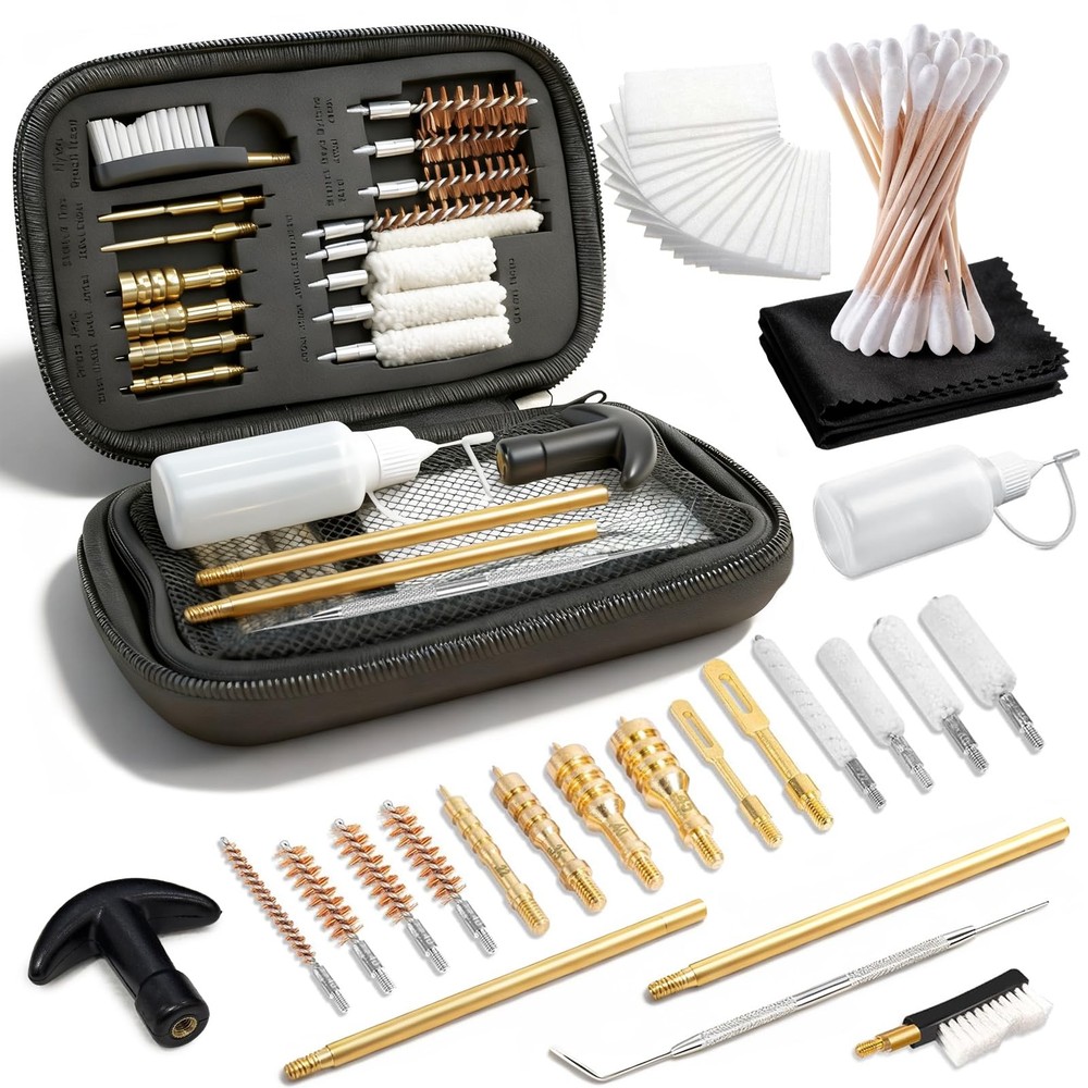 Gun Cleaning Kit Universal Handgun Cleaning Kit 25 in 1 Pistol Cleaning Kit f…