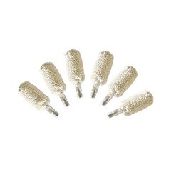 12 Gauge Bore Mop Gun Cleaning Brushes for 12ga Shotgun Cleaning (6 Pieces)