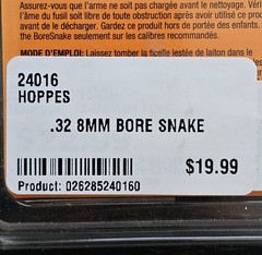 Hoppe’s Bore Snake Rifle Cleaner .32, 8mm – 24016