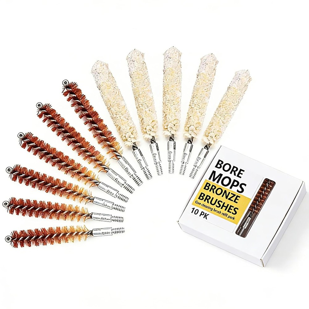 9mm Pistol Bore Cleaning Brushes Replacement Kit Bore Mop Brushes Cleaning Kit