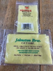 Hoppe’s Johnson Brothers WAX TREATED GUN CLOTH 2-PACK Clean Polish Protect