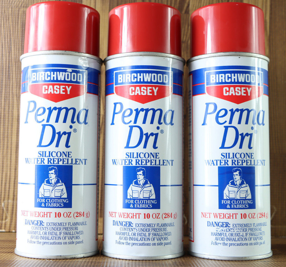 Birchwood Casey 3x Perma Dri Silicone Water Repellent Cothing Fabrics 10 OZ USA