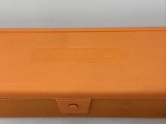 Vintage Hoppe’s 9 Gun Cleaning Kit & Orange Storage Box Oil Solvent