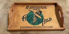 Remington First In The Field Wooden Gun Cleaning Tray Or Serving Tray Decor