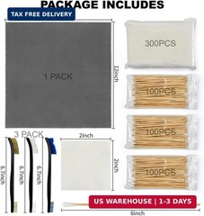 Gun Cleaning Kit in Big Box, 4-in-1 Cleaning Supplies Includes Brushes, Patches,