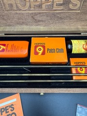 New in Wooden Box Hoppes No 9 Gun Cleaning Kit Professional Quality