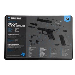 Glock 42/43 TEKMAT Gun Cleaning MAT Blue One Size, Multi