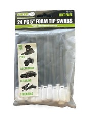 Grip 24pc 5″ Foam Tip Swabs Lint Free Pets Electronics Detailing Firearms 46700