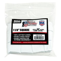Pro-Shot Cotton Cleaning Patches SQ 1-1/8″ .22/270 Cal 500/ct Flannel