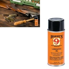 Hoppes No. 9 Lubricating Oil Guns Rifle Shotgun Can Spray Firearms Lube Cleaner