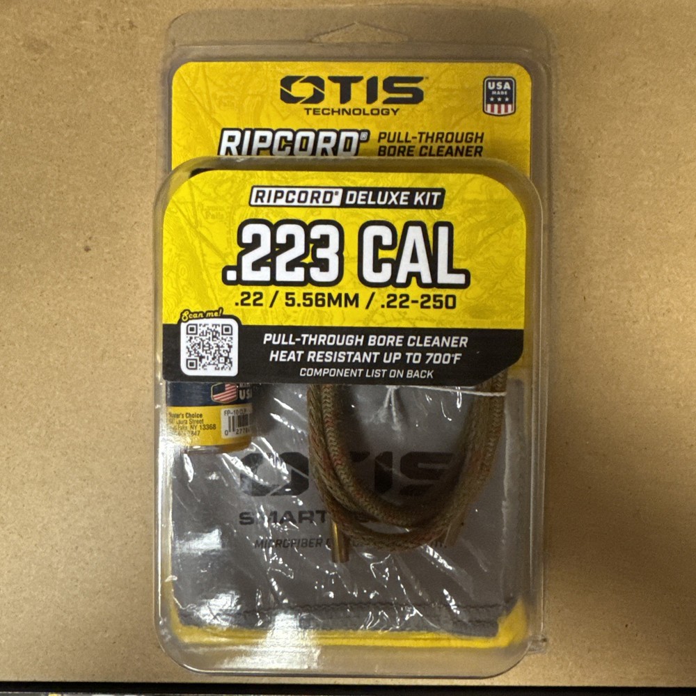 Otis Technology Ripcord Deluxe .223 Cal/5.56mm Cleaning Kit w/Bore Brush and Mop