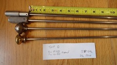 4 Loading / Range / Bench Rifle Steel Cleaning Rods Set D, Muzzleloader