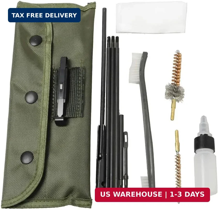 Funpower Rifle Gun Cleaning Kit Set Pistol Brushes Cleaner for 5.56mm .223 22LR