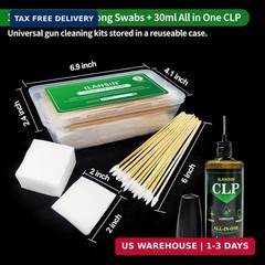 1700PCS gun cleaning supplies-1500PCS Gun Cleaning Patches +200PCS Gun Cleaning