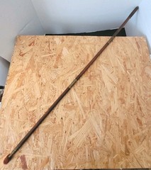 Antique 3 Piece Shotgun Wood And Brass Cleaning Rod 12 Or 16 Gauge