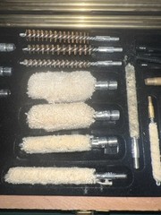 Gunmaster Universal 35 Piece Gun Cleaning Kit, UGC76W,Wooden Case,Great Used Con