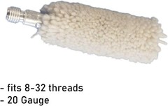 Durable Cotton Bore Mop for 20 Gauge Firearms – Essential Gun Cleaning Tool