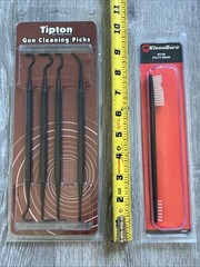NEW Tipton Scratchfree Gun Cleaning Picks & KleenBore 2-In-1 Nylon Utility Brush