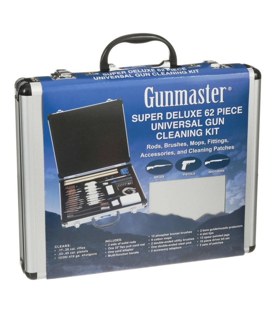 GunMaster Super Deluxe 62 Piece Universal Gun Cleaning Kit