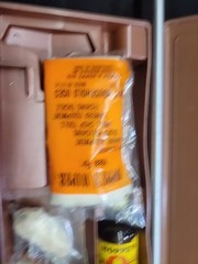 Vintage Hoppes Gun Cleaning Kit-Brown Plastic Case for Rifle Shotgun Please Read