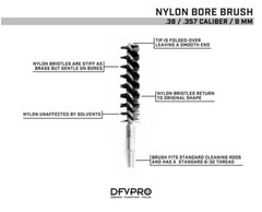 10 Pack- .38/.357 Cal/9MM Nylon Bore Brushes for Gun Cleaning and Maintenance