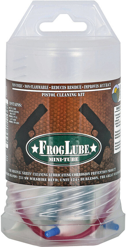 New FrogLube Mini-Tube Pistol Cleaning Kit FROG15257 Kit includes individual Fro