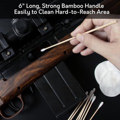 Gun Cleaning Supplies – 600 Lint-Free Patches & 400 Swabs for 9mm/.30-45