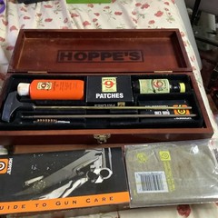 [RARE] VTG HOPPE’S 9 GUN CLEANING KIT COMPLETE LOOKS NEW ESTATE FIND WOOD