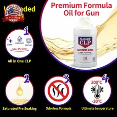 140 Gun Cleaning Wipes, 5″x7″ CLP Gun Cleaner Lubricant -Clean,Lubricate, Protec