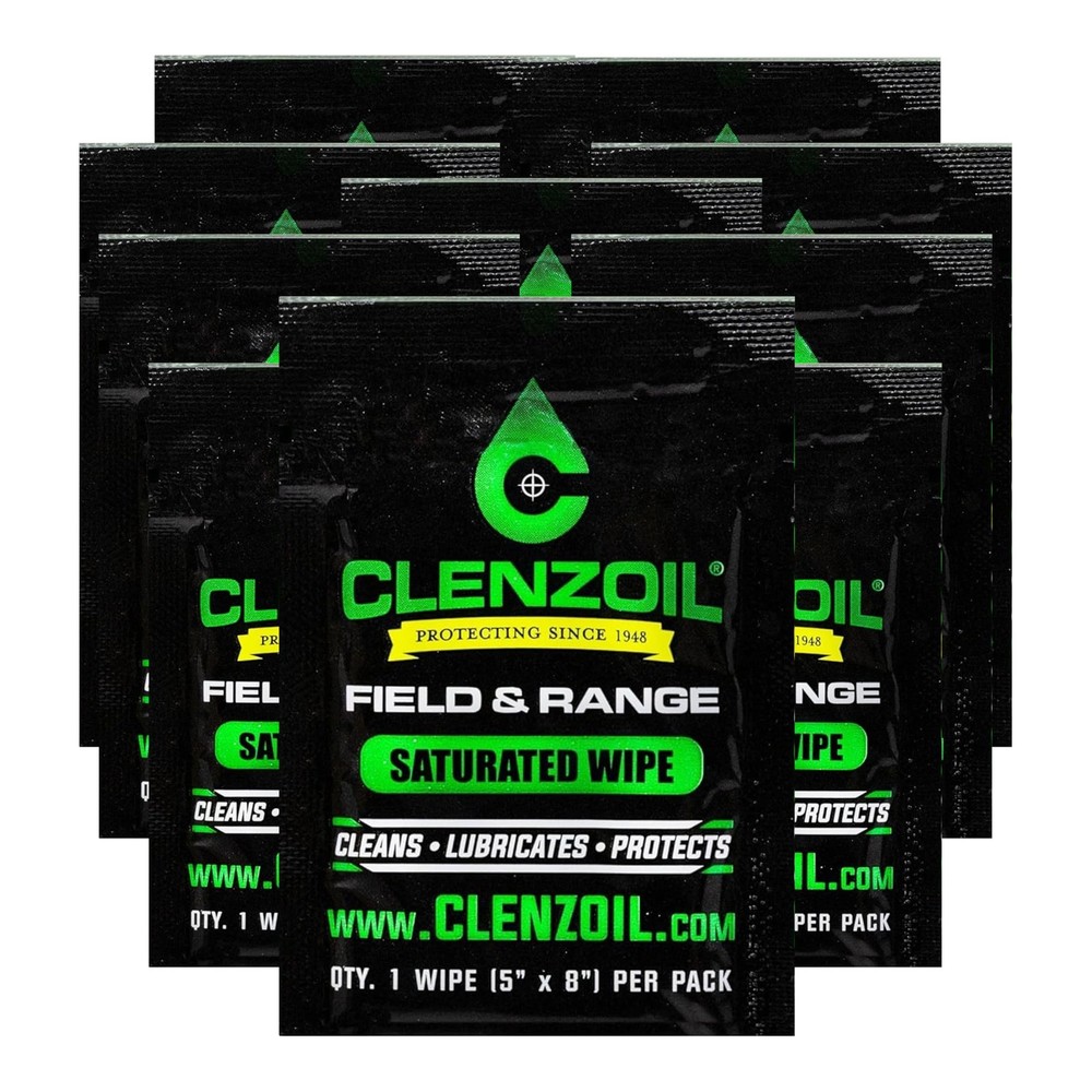 CLENZOIL Field & Range Single Wipe Multi-Pack – Individual CLP 10 Count