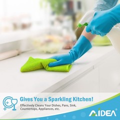 Aidea Microfiber Cleaning Cloth-100Pk Soft Microfiber Towels For Cars Absorbent