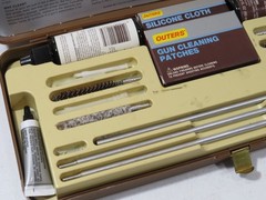Vintage Outers Rifle Gun Cleaning Kit Good Condition Brown Case