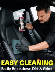 Car Interior Cleaner Spray, Multipurpose Leather Seat Cleaner Upholstery Peach