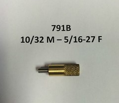 SpinJag Adapter 791B 10/32 M – 5/16-27 F , Standoffs Brass