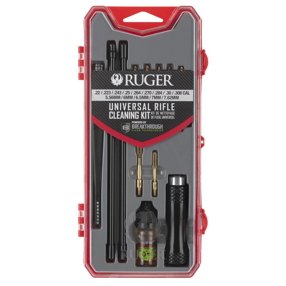 Allen Universal Rifle Cleaning Kit 22 To 30 Cal CLP Brushes Mops Rod Patches