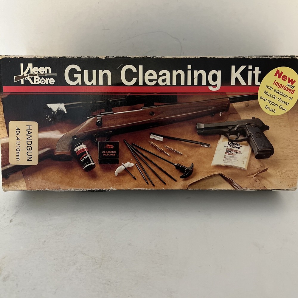 Handgun Cleaning Kit 40/41/10mm New And Improved Classic KleenBore K-220