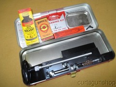 Vintage Outers Cleaning Kit for 45 Caliber in Red Metal Box
