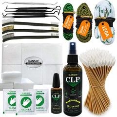Bore Cleaner CLP Oil Needle+Spray,Cleaning Kit,12Ga/5.56/9mm Cleaning Snake,C…