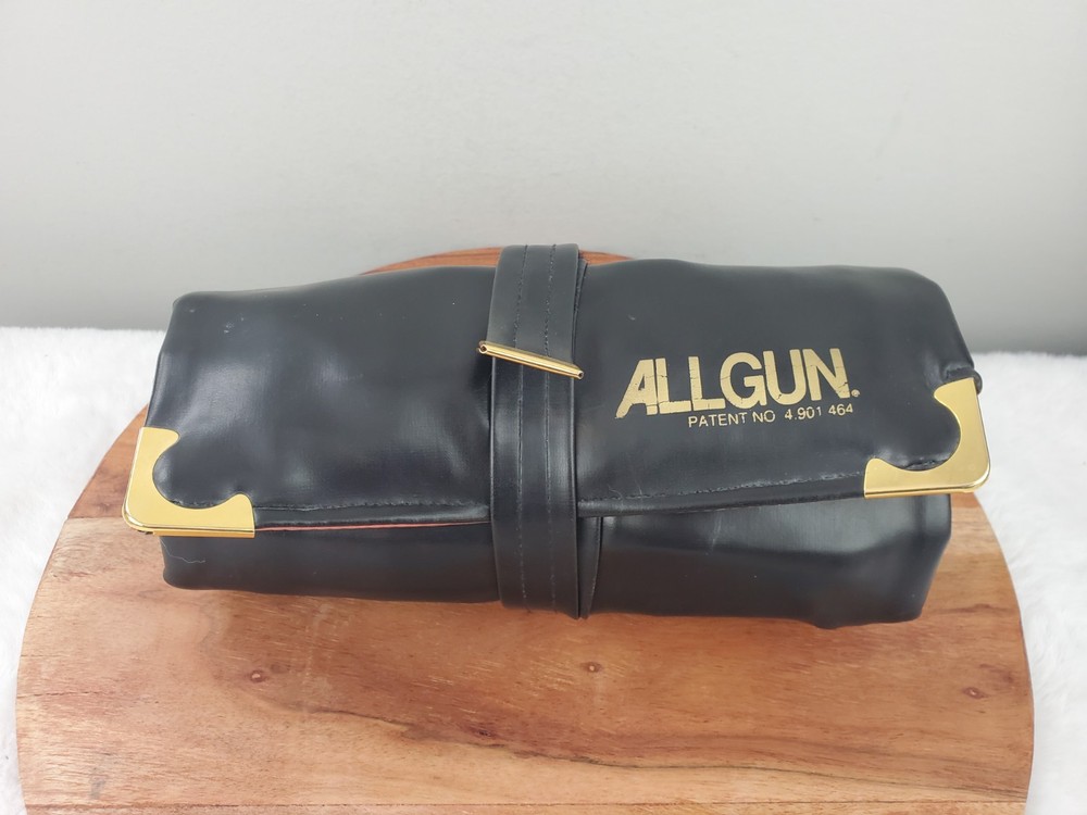 Vintage ALLGUN Universal Gun Cleaning Kit Roll-Up Case with Parts Shown