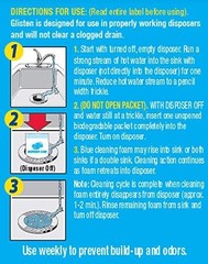 Glisten Garbage Disposal Cleaner Lemon Scent Foaming Action 4 Uses 4.9 Ounce