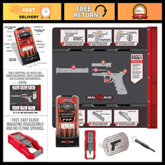 Glock Accessories Set – 2-in-1 Tool, 4-in-1 Tool & Pro Pack with Gun Mat & Clean